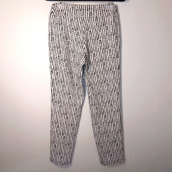 Lisette L Montreal High-Rise Straight Polka Dot Stripe Pull-On Pants - Picture 13 of 16